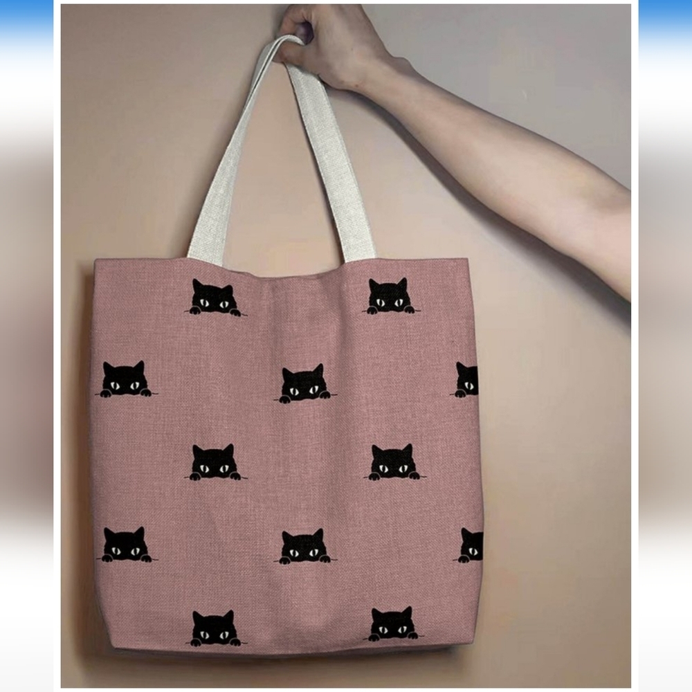 🆕️🐈‍⬛PINK PEEKING CAT TOTE BAG🐈‍⬛